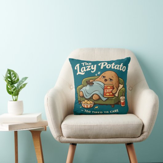 Sleepy Beige Cartoon Potato Sofa Comfort Design Kussen (Stoel)