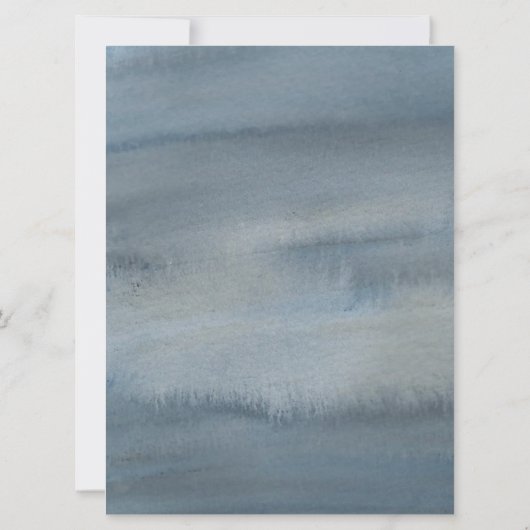 Sleepy Beren welp Baby shower 6,5" x 8,75" Kaart (Achterkant)