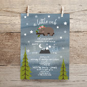 Sleepy Beren welp Baby shower 6,5" x 8,75" Kaart