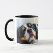 Sleepy Berner Sennenhond Portret Mok (Links)