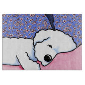 Sleepy Bichon Snijplank (Voorkant)