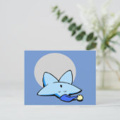 Sleepy Blue Star-Briefkaart Briefkaart (Staand voorkant)