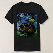 Sleepy Brown Tabby Night T-shirt (Design voorkant)