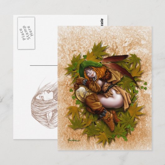 Sleepy Brownie briefkaart (Voorkant / Achterkant)