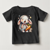 Sleepy Bunny Baby Fine Jersey T-shirt (Voorkant)