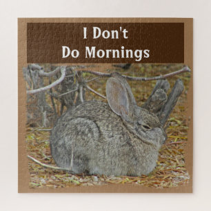 Sleepy Bunny Desert Hare Dislike Morning Rabbit Legpuzzel