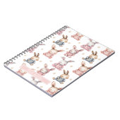 Sleepy Bunny Rabbits Custom Notitieboek (Linkerzijde)