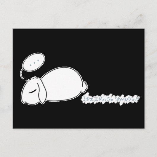 Sleepy Bunny Stewie Briefkaart (Voorkant)