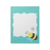 Sleepy Cartoon Bumblebee Notitieblok (Linkerzijde)