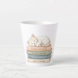 Sleepy Cat Books Latte Mok – Cadeau voor Boekenlie