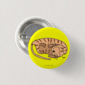 Sleepy Cat Button (Voorkant /achterkant)
