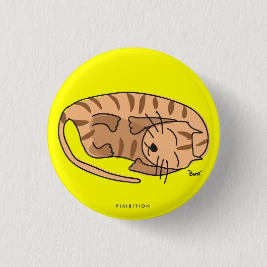 Sleepy Cat Button (Voorkant)