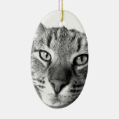 Sleepy Cat Keramisch Ornament (Rechts)