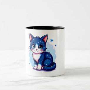 Sleepy Cat-Mok Tweekleurige Koffiemok