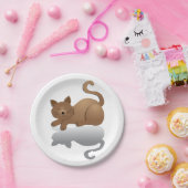 Sleepy Cat Papieren Bordje (Feest)