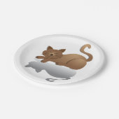 Sleepy Cat Papieren Bordje (Gekanteld)