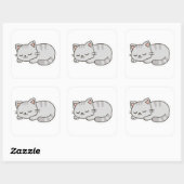 Sleepy Cat PNG Sticker – Cute Transparent Cat (Vel)