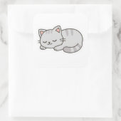 Sleepy Cat PNG Sticker – Cute Transparent Cat (Tas)