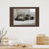 Sleepy Cat Poster (Keuken)