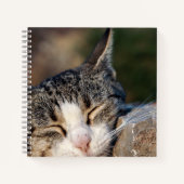 Sleepy Cat Spiral Notitieboek (Voorkant)