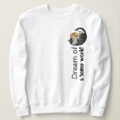 Sleepy Cat Sweatshirt gepersonaliseerd cadeau voor (Design voorkant)