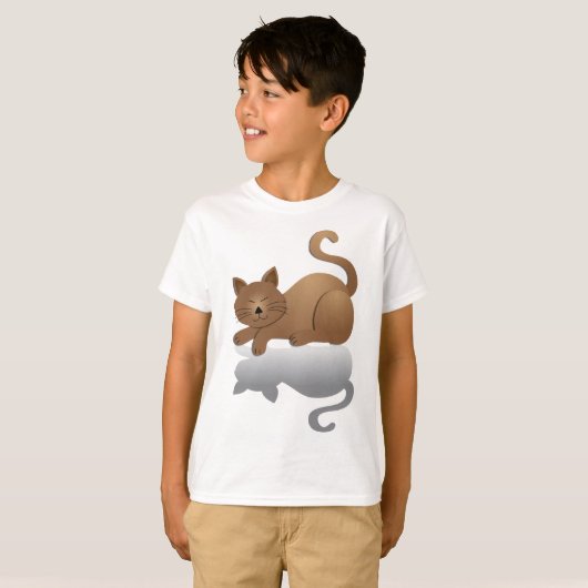 Sleepy Cat T-shirt (Voorkant volledig)