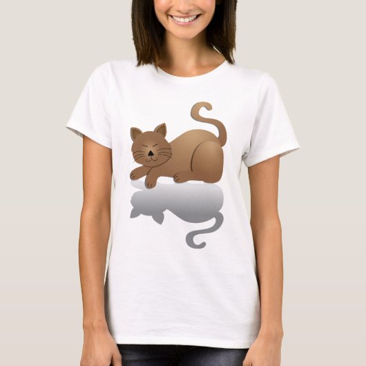 Sleepy Cat T-shirt (Voorkant)