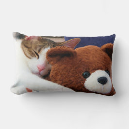 Sleepy Cat Teddy Bear Kussen