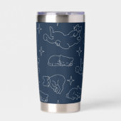 Sleepy Cat Thermal Tumbler – Napping Cat Pattern Geïsoleerde Drinkbeker (Voorkant)