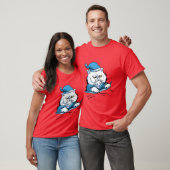 Sleepy Cat vriend T-shirt (Unisex)