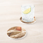 Sleepy Cat Zandsteen Onderzetter (Zijkant)