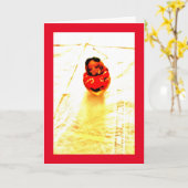 Sleepy Chipmunk Kaart (Gele Bloem)