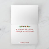 Sleepy Christmas Corgi Feestdagen Kaart (Binnen)