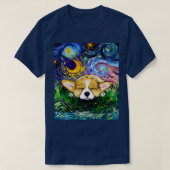 Sleepy Corgi Night T-shirt (Design voorkant)