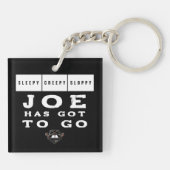 Sleepy Creepy Sloppy JOE MOET GAAN Sleutelhanger (Achterkant)