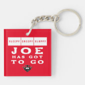 Sleepy Creepy Sloppy JOE MOET GAAN Sleutelhanger (Achterkant)