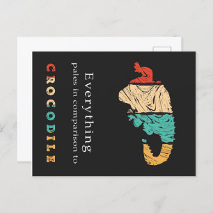 Sleepy Crocodile Feestdagenkaart