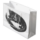 Sleepy Dinosaur Groot Cadeauzakje (Voorkant Gekanteld)