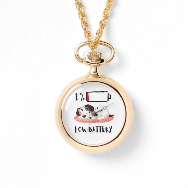 Sleepy Dog Design Horloge (Voorkant)