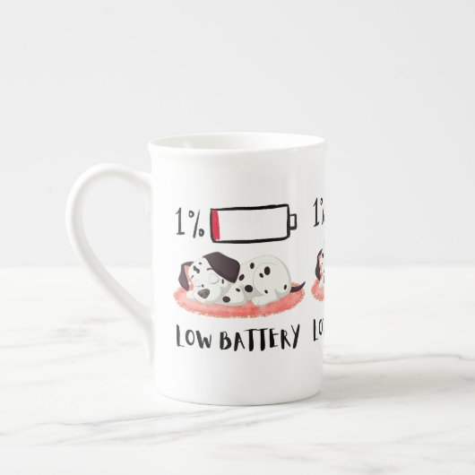Sleepy Dog Design Porselein Kop (Links)