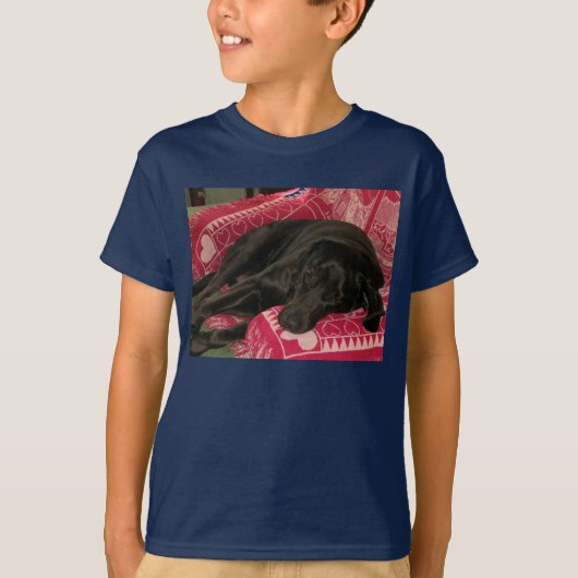 Sleepy Dog Kinder Dark T-Shirt (Voorkant)