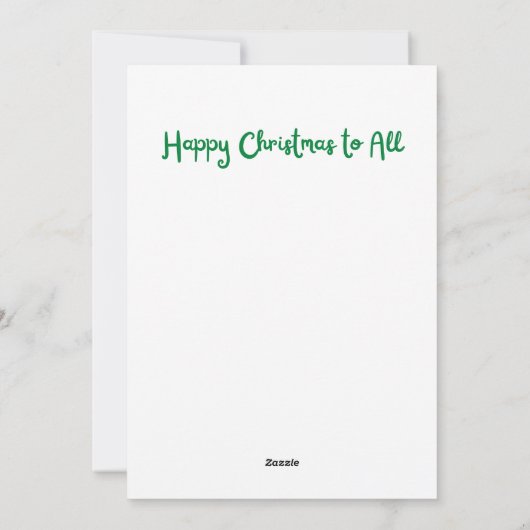 Sleepy Dog Not a Creature was het roeren van Kerst Feestdagenkaart (Achterkant)