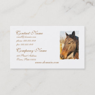 Sleepy Draft Horse Visitekaartjes