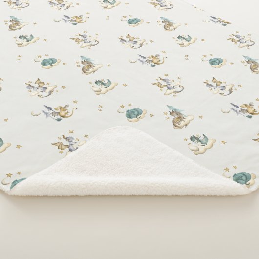 Sleepy Dragon Baby Deken (3/4)