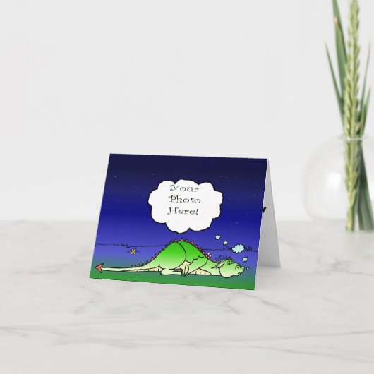 Sleepy Dragon NoteCard Kaart (Voorkant)