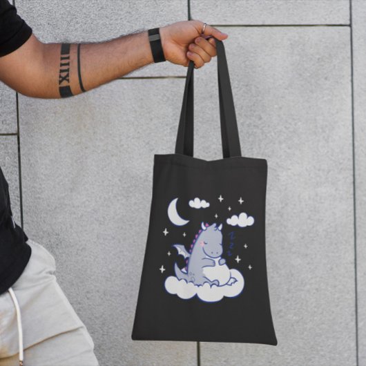 Sleepy Dragon Tote Bag