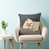 Sleepy Duck Schattigee Cartoon Dier Bedtijd Decor Kussen (Stoel)