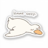 Sleepy Duck Sticker (Voorkant)
