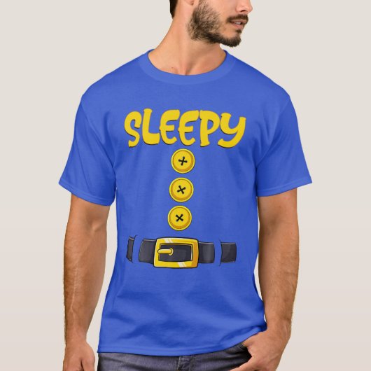 Sleepy Dwarf Halloween Costume Funny Gift Idee Sle T-shirt (Voorkant)