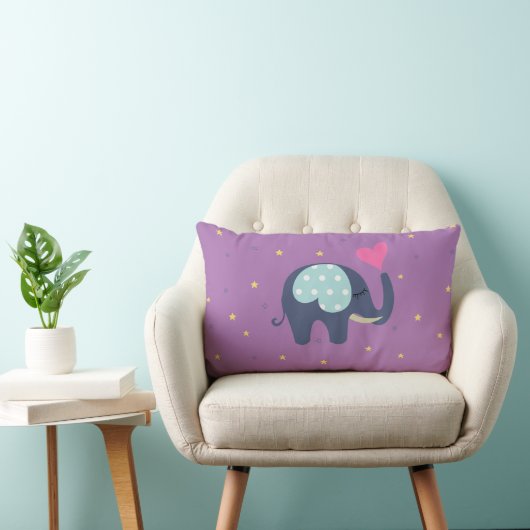 SLEEPY ELEPHANT STARS PATTERN KUSSEN (Stoel)